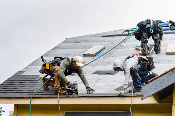 Professional Roof Replacement technician working in Herminie, PA